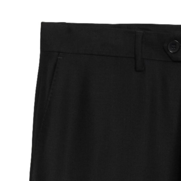 NWT - Banana Republic Tailored Hopsack Slim Fit Suit Pant, Black - Size 36R - Picture 3 of 16